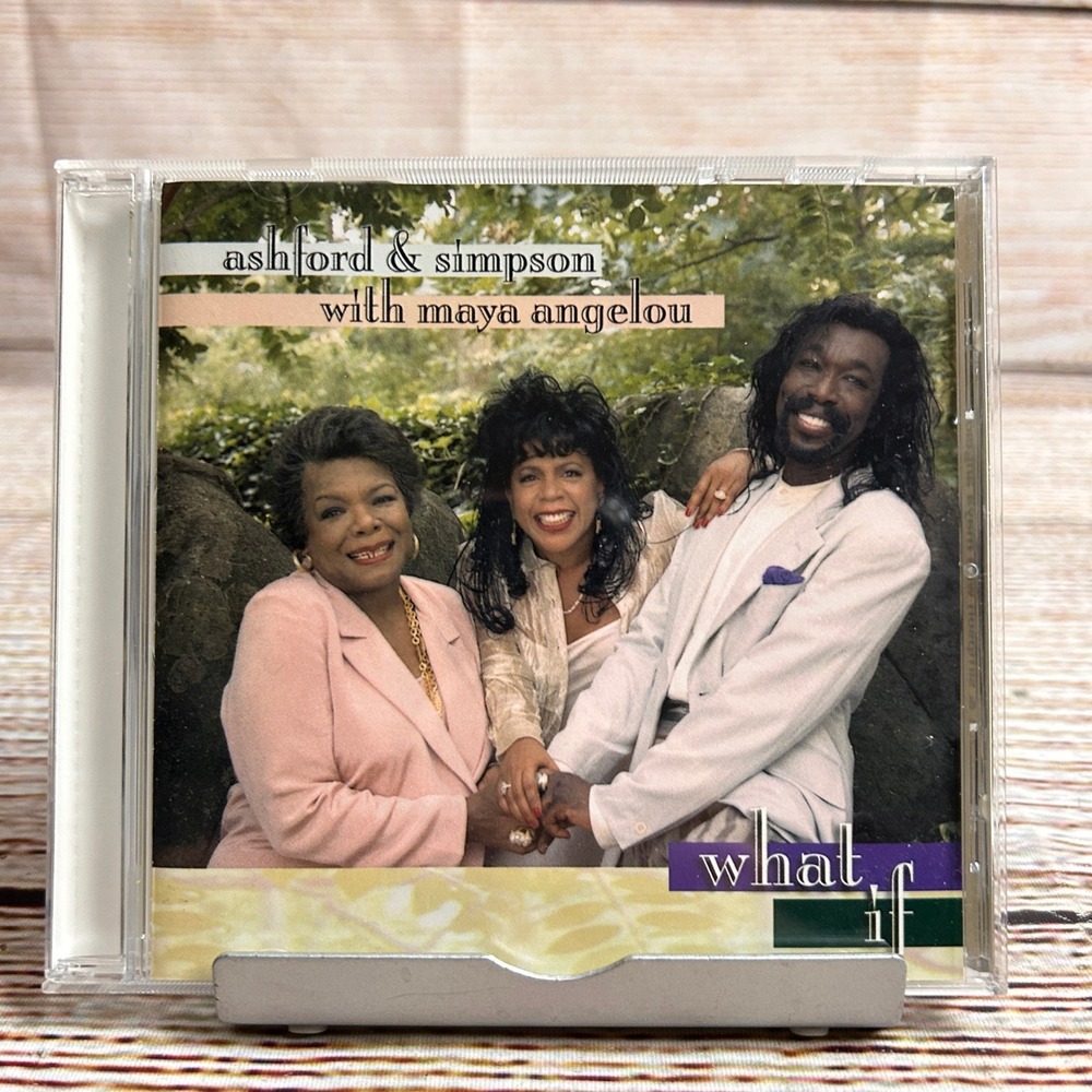 Ashford & Simpson with Maya Angelou What If CD Single 1997 Hopsack Silk CD